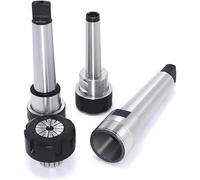 1pc Morse Milling Cutter Handle MTA 2/3/4/5 MTB1/2/3/4-ER11/16/20/25/32/40 Drill and Milling Machine Broaching Chuck with Flat Tail(MTA2-ER25)