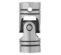 1Pc Motor Coupling Connector Alloy Steel Universal Steering Steel Joint Shaft Outer Diameter 16mm/20mm DIY Motor Joint for Textile Machine Rolling Mill (20mm)