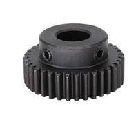 1pc Motor Gear 1M-36T/37T/38T/39Teeth SC45#Carbon Steel Material Blackening Spur Bore Size 6/8/10/12 Mm(6 mm,38 Teeth)