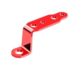 1PC Motorcycle Headlight Bracket Rearview Mirror Lamp Spotlight Extension Holder Clamp Scooter Accessories Fog Light Bracket Light Tube Clamp(Red)