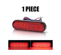 (1pc) Motorcycle Red LED Reflector Rear Tail Brake Stop Warning Side Marker Light For Jeep Car Truck Trailer Motorcycle Scooter