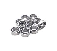 1PC MR116RS 6x11x4 mm Bearing Hobby Electric RC Car Truck MR116 RS 2RS Ball Bearings MR116-2RS Black Sealed
