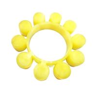 1pc MT Flexible Coupling Buffer - Plum Blossom Rubber Ring Hexagonal Coupling Element for Sports - Polyurethane Buffer(115x225x35mm)