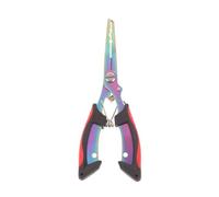 1Pc Multi-Functional Fishing Pliers Anti-Slip Stainless Steel Line Cutter Tied Hooks Portable Split Ring Opener(Color 1)