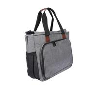 1Pc Multi Pocket Embroidery Storage Bag Versatile Carrying Pouch for Sewing and Craft Kits for Organizing Tools Projects and Accessories The Go Grey