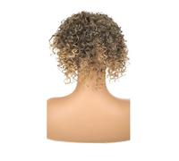 1pc Multicolor Screw Curl Three Card Comfort Replacement Hair Block Synthetic Wig Fluffy Natural Fashion For Women Daily Use(SW78-1BT27)