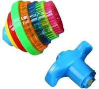 1Pc Multicolour Spinning Top Light up Flashing Spinning Tops Gyroscope with Light up Top Spinner Light Up Spinning Top for Gift, Random Color Toddler