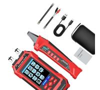 1pc Multifunctional Net Inspector Highlighting Cable Tests Tone Track Light Power Measure and Poet Detect for CAT5 to CAT8 Associations Cable Length Measurer