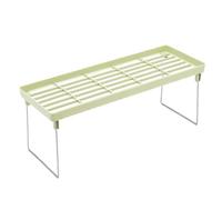 1pc Multifunctional Storage Racks Household Sundries Makeup Organizer Space Saving Kitchen Seasoning Bottle Storage Shelf(Green)