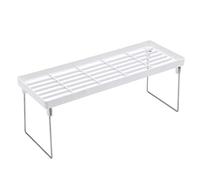 1pc Multifunctional Storage Racks Household Sundries Makeup Organizer Space Saving Kitchen Seasoning Bottle Storage Shelf(White)