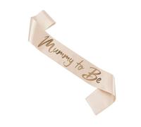 1pc Mummy to Be Sash, Pink and Gold Foiled Baby Shower Satin Sash Mum to Be Sash Baby Shower Favour Party Supplies for Mum (Pink)