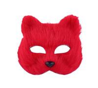 1pc Mysterious Animal M Ask For All Parties Carnival Fo X Ma Sks D Isguise Costumes Party Role Playing Props (Red, One Size)