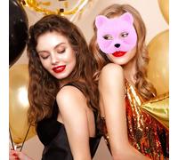 1pc Mysterious Animal M Ask For All Parties Carnival Fo X Ma Sks D Isguise Costumes Party Role Playing Props The Mask Costume(One Size)