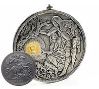 1pc Mystical Grail Revelation Coin with Removable Sword Medieval Knight Artifact Different National UK 1893
