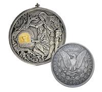 1pc Mystical Grail Revelation Coin with Removable Sword - Medieval Knight Artifact with Different National Styles