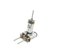 1PC N20 Full Metal Gearbox Gear Reducer electronic starter DC 3V 1200RPM 17mm Long Shaft Strong Neodymium Magnetism DIY RC Robot Car Toy MQXFCZUX