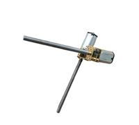 1PC N20 Full Metal gearbox Gear Reducer electronic starter DC 6V 30RPM- 500RPM with 55mm Long M4 Screw Shaft MQXFCZUX(500RPM)