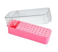 1PC Nail Drill Bit With Cleaning Brush Empty Box dust Cutter Bits Box Organizer Stand Storage Drill Manicure