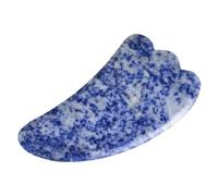 1pc Natural Blue White Jade Guasha Board Facial Scraping Board Skincare Tool for Face, Eyes, Neck, Relieve Fine Lines and Wrinkles