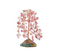 1PC Natural Crystal Amethyst Rose Quartz Willow Tree Crystal Agate Plate Base Hand Woven Copper Wire Household Supplies