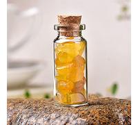 1PC Natural Crystal Glass Wishing Bottle Home Decor Stone Rock Specimen Lucky Drifting Bottle Decoration Gifts
