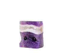 1PC Natural Crystal Raw Stone Small Pet Companion Adorn Crystal Home Decor Ornaments ,Amethyst