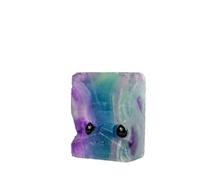 1PC Natural Crystal Raw Stone Small Pet Companion Adorn Crystal Home Decor Ornaments ,Colorful Fluorite