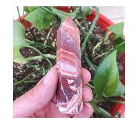 1pc Natural Crystals Quartz Pork Stone Point Tower Reiki Stones Room Home Office Aquarium Decoration Accessories Gemstone (Color : 2pcs, Size : 90-100g)