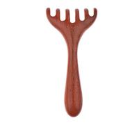 1PC Natural Golden Sandalwood Five-Claw Scalp Massager Gua Sha Tool Back Scratcher Spa Handheld Meridian Massage Comb Hair Care
