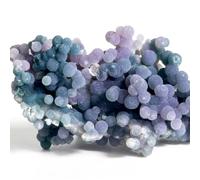 1pc Natural Grape Agate Amethyst Stone, Mini Quartz Geode for Home Decor & On-the-go Play, 10-20g