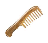 1pc Natural Sandalwood Wide Tooth Comb for Hair Coarse Tooth Detangling Tool Lightweight Wooden for Relaxation and Spa Use Portable Gua for All Hair Types