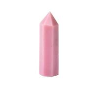 1PC Natural Stone Pink Opal Point Wand Quartz Home Decoration Polished 50-80mm Stone Obelisk ,50mm-60mm,Pink Opal