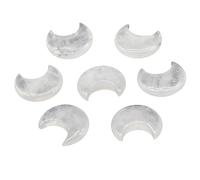 1pc Natural Stone Rose Quartz Amethyst Moon Carving Mineral Home Decoration Ornament,Clear Quartz,1PC-25x30mm