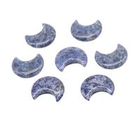 1pc Natural Stone Rose Quartz Amethyst Moon Carving Mineral Home Decoration Ornament,Sodalite,1PC-25x30mm