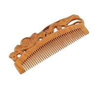 1pc Natural Wooden Hair Detangling Comb Elegant Sandalwood Design for Home Salon Use for All Hair Types Promotes Scalp Health and Reduces Tension (Chocolate 15X
