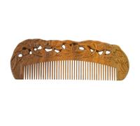1pc Natural Wooden Hair Detangling Comb Elegant Sandalwood Design for Home Salon Use for All Hair Types Promotes Scalp Health and Reduces Tension (Coffee 15.00X