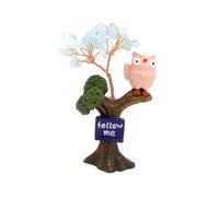 1pc Nature Crushed Stone Life Tree Ornament Office Home Decoration