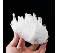 1pc Nature Crystal Cluster Ornament Clear Quartz Large Geode Raw Stone White Crystals Rock Divination Gifts Decor,900~1000g Gemstone Stone