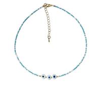 1PC Necklaces Bohemian Bead Choker Colorful Classic Blue Devil Eyes Pendant Women