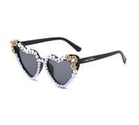 1pc New Cross-border Framed with Letters Glasses Personality Holiday Atmosphere Photo Modeling Trend WOMEN'S GLASSES (black)