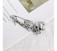 1pc New Halloween Skull Brooch Gothic Skull Enamel Pin Badge Brooch Retro Skulls Pin Couple Jewelry Home Decoration