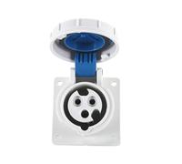 1pc New Industrial Socket 3P 16A IP67 Concealed Direct Plug Waterproof and dustproof Stage Lighting Data Center Supporting