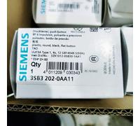 1PC New Siemens black push button switch 3SB3202-0AA11 FAST SHIP
