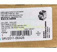Siemens Motor Circuit Breaker 3RV2011-0KA25 0.9-1.25A New 1PC