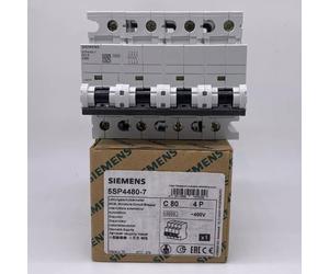 1PC New SIEMENS Heavy Duty Circuit Breaker 5SP4480-7 4P C Type 80A