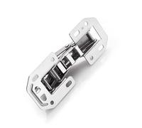 1pc Non-Perforated Hydraulic Hinge for Cabinet Doors - Soft Close Kitchen Hardware in Black and Grey(Jl70478)