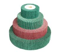 1Pc Non-woven Scouring Pad 4"/5"/6"/8"/10"/12"Grinding Wheel | Flap Mop Polishing Wheel Nylon Fiber Disc 20mm Bore 2" Thickness(Grit 320,200x50mm)
