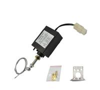 1pc Normally Open 12V/24V Diesel Engine Flame Out Device Engine Stop Solenoid Valve XHQ-PT Power on Pull Type Flameout Magnetic(with Bracket,24V)