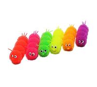 1PC Novelty Flashing Puffers Cute Caterpillars Squidgy Sensory Toy Activity And Play (One Size)