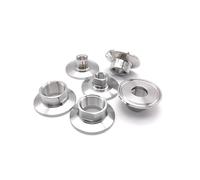 1pc NPT Female Thread 1/2" 304 Stainless Steel Three Clamp Ferrule50.5 mm Homemade Water Oil Adapter MQXFCZUX